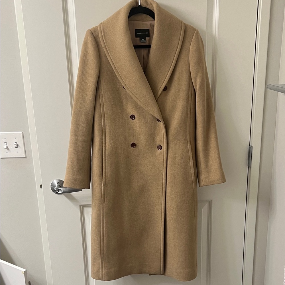 Club Monaco Elegant camel Double-Breasted Coat